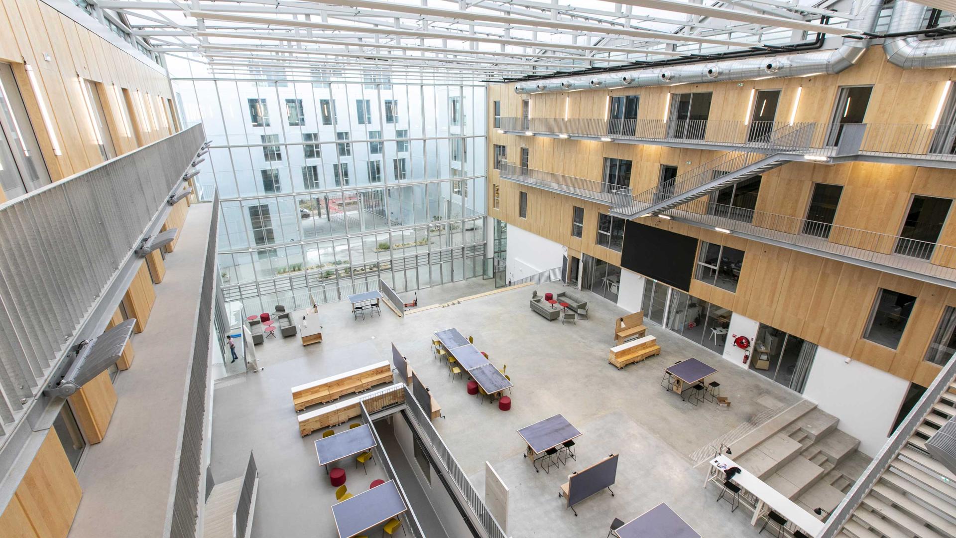 school new building agora