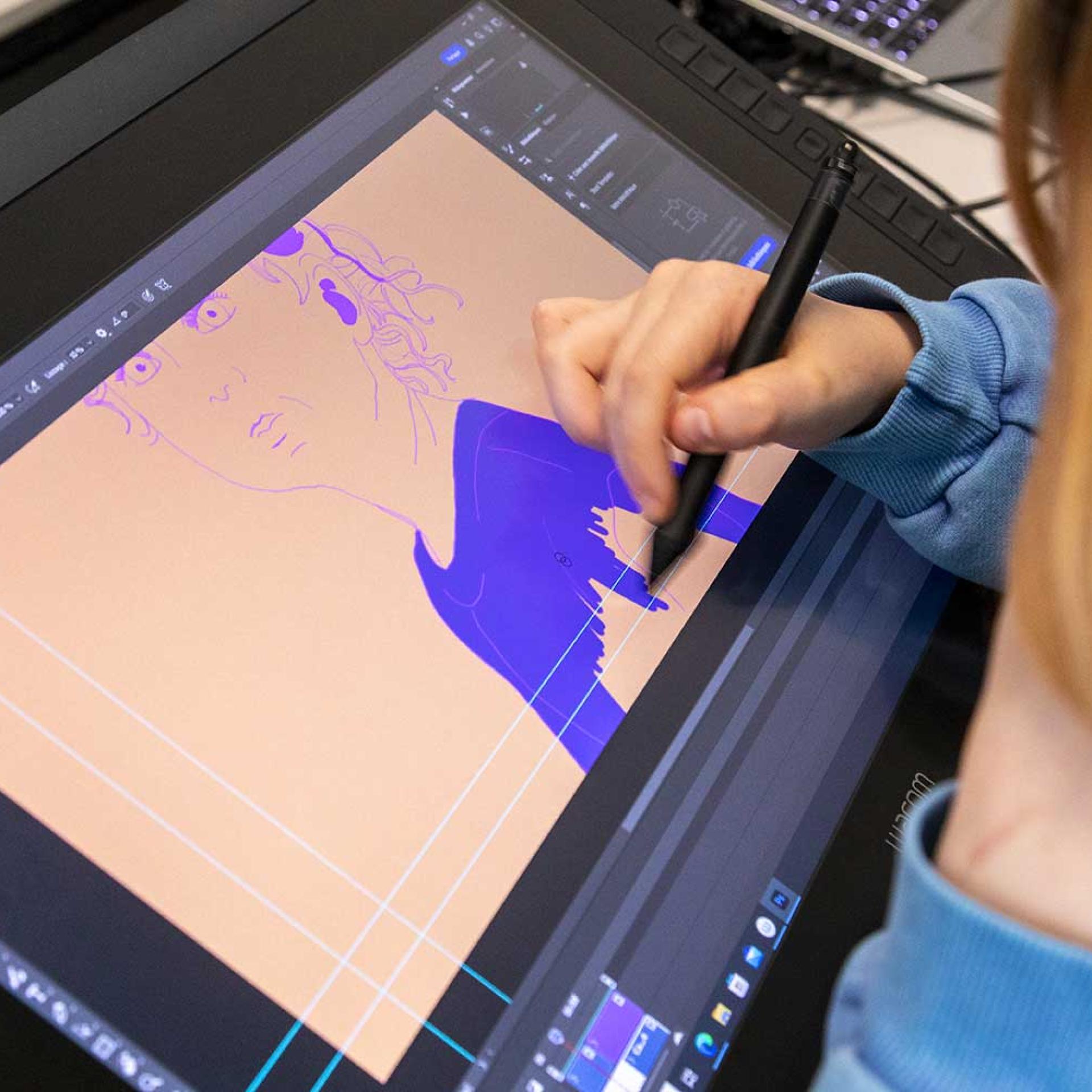 Workshop dessin couleur numérique design graphique