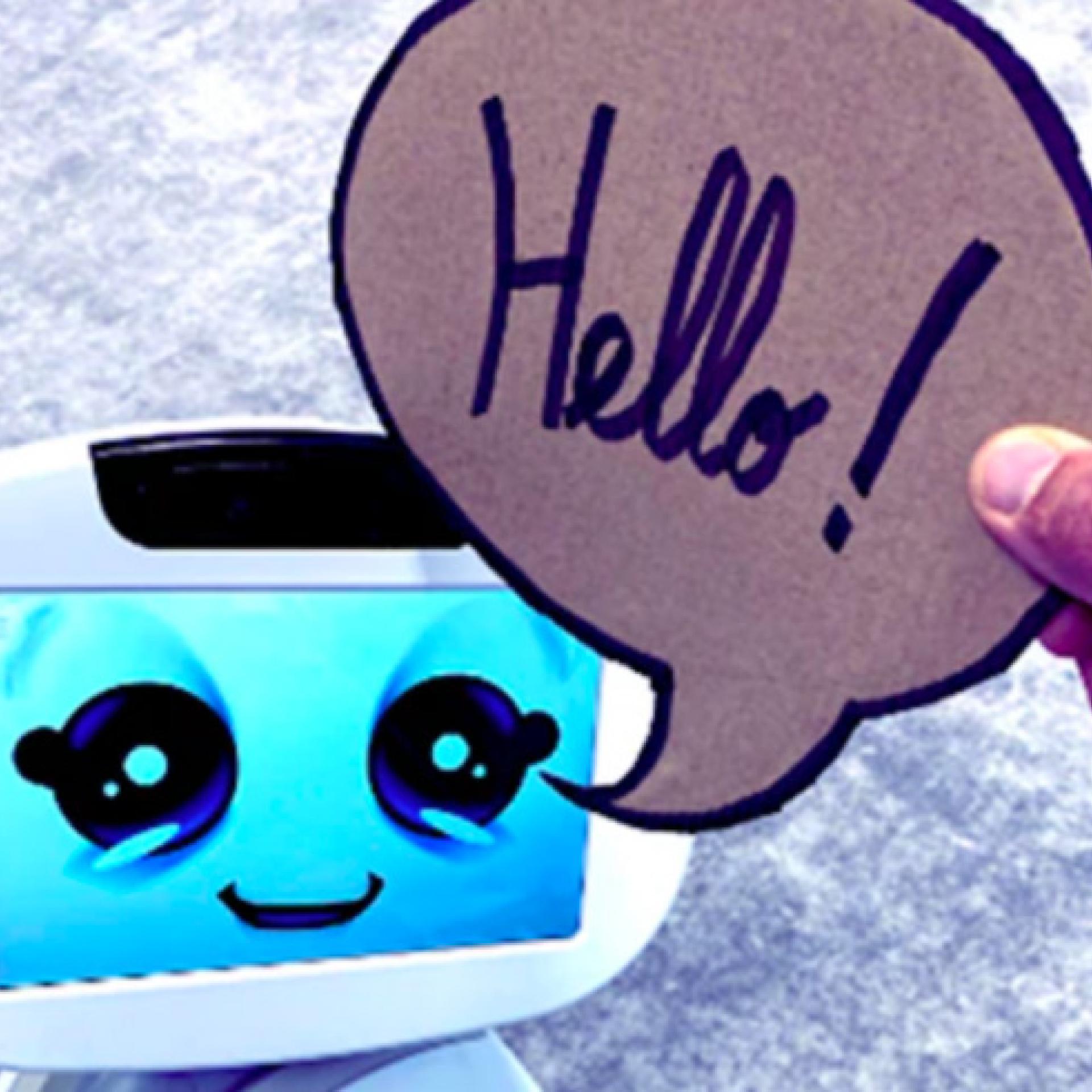 Projet robot hôpital disant hello