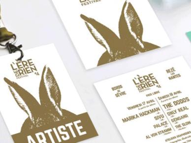 Designer graphique, création et déclinaison de l’identité visuelle d'un festival