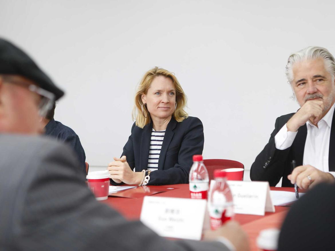 Anne Brochard, President of the school and Christian Guellerin, Director General of the school 
