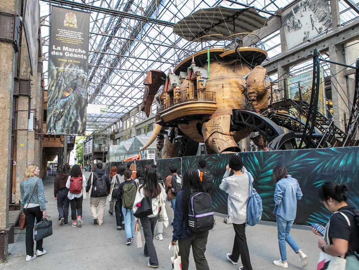 under the naves in Nantes